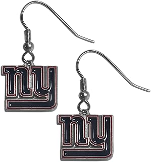 NFL Siskiyou Sports Womens New York Giants Dangle Earrings One Size Team Color