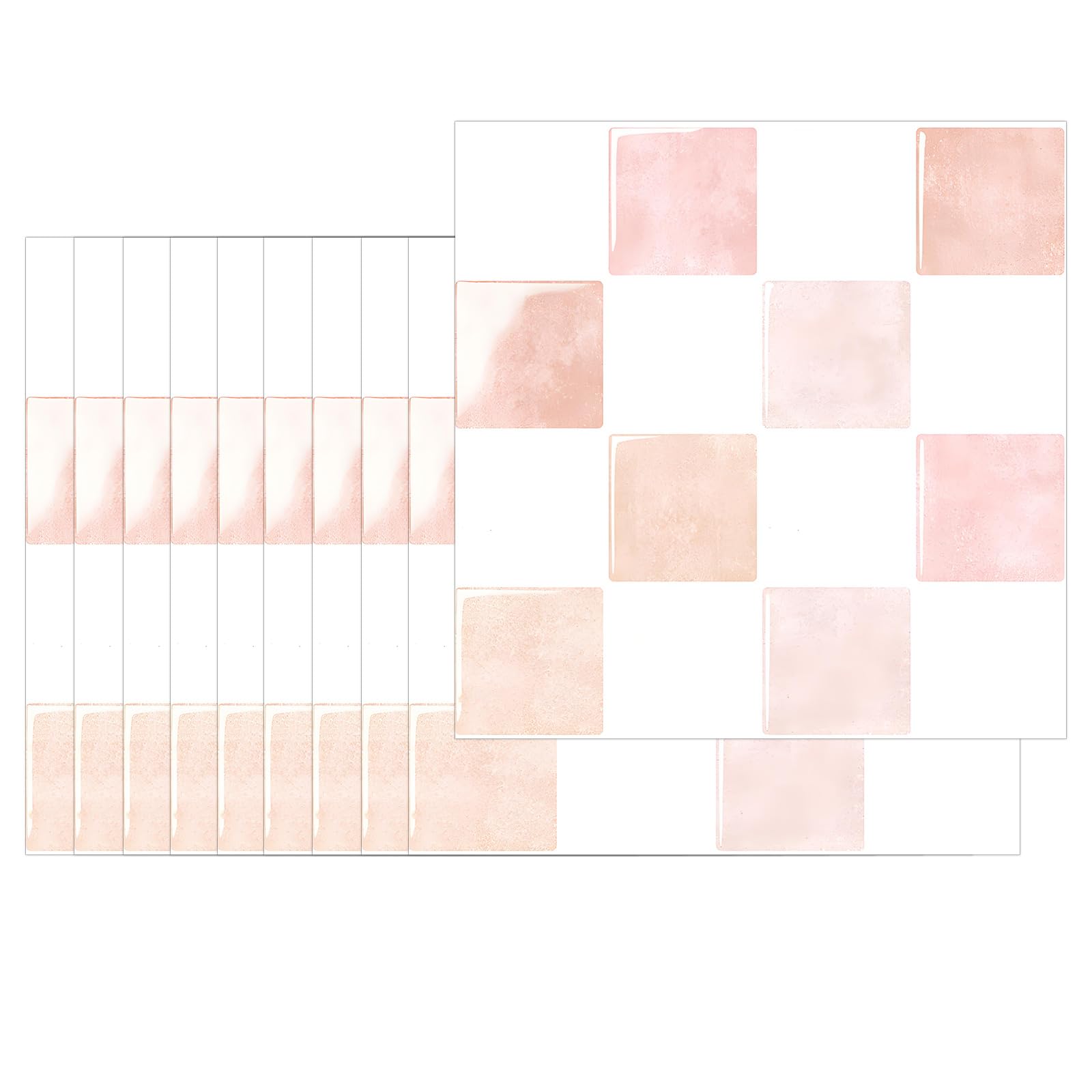 Qusinfc 10 Sheets Textured Brick Pattern Wall Decal Easy to Apply Peels and Stick Backsplash for Kitchen Bathroom Peels and Stick Backsplash