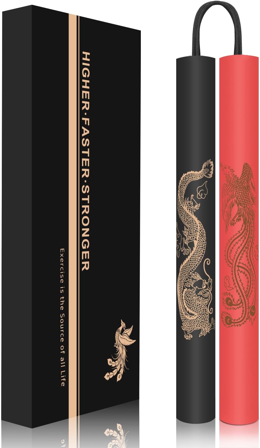 Flexible Rubber Nunchucks Bendable Nunchucks Upgraded Safe Foam Nunchucks for Kids and Beginners, Durable Training Nunchucks