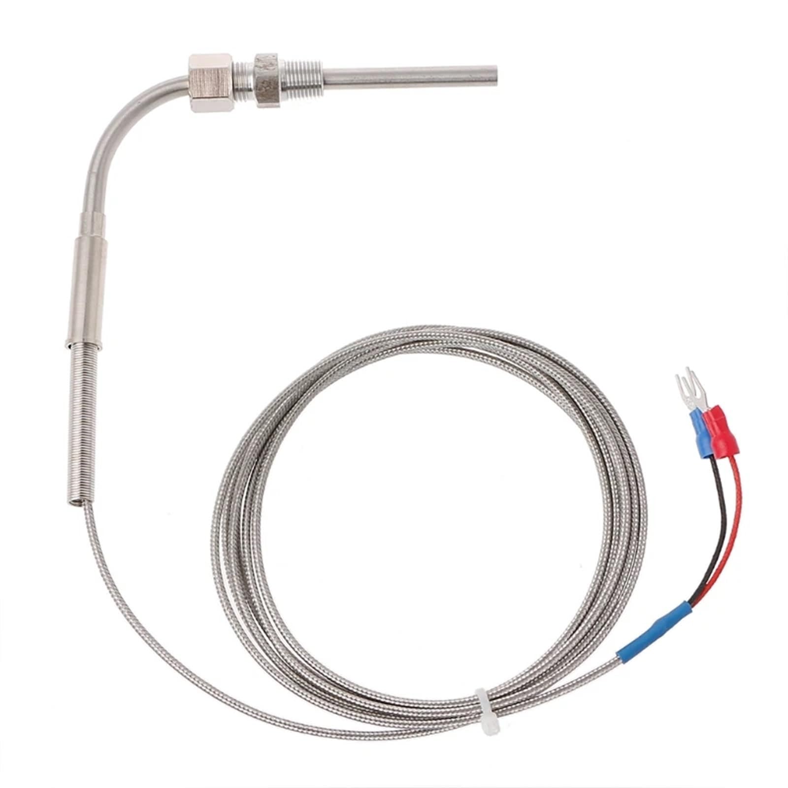 PXQCHAVLN 100~1250°C Stainless Steel EGT Temperature Sensors Thermocouple K Type For Motor Exhaust Gas Temp Probe 1m/2m/for 3m/4m/5m(2M)