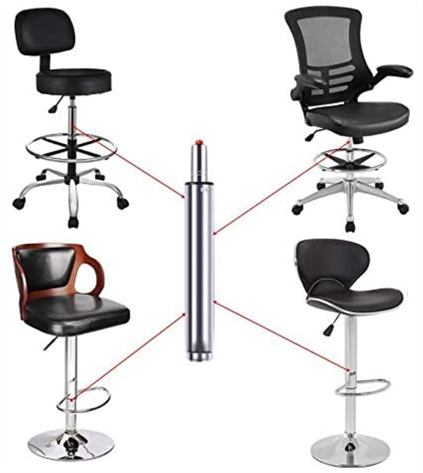 10インチ x 6インチ 交換用 高耐久 オフィス 回転椅子 ガスリフト チェア 10インチ x 6インチ 交換用 高耐久 オフィス 回転椅子 ガスリフト チェア