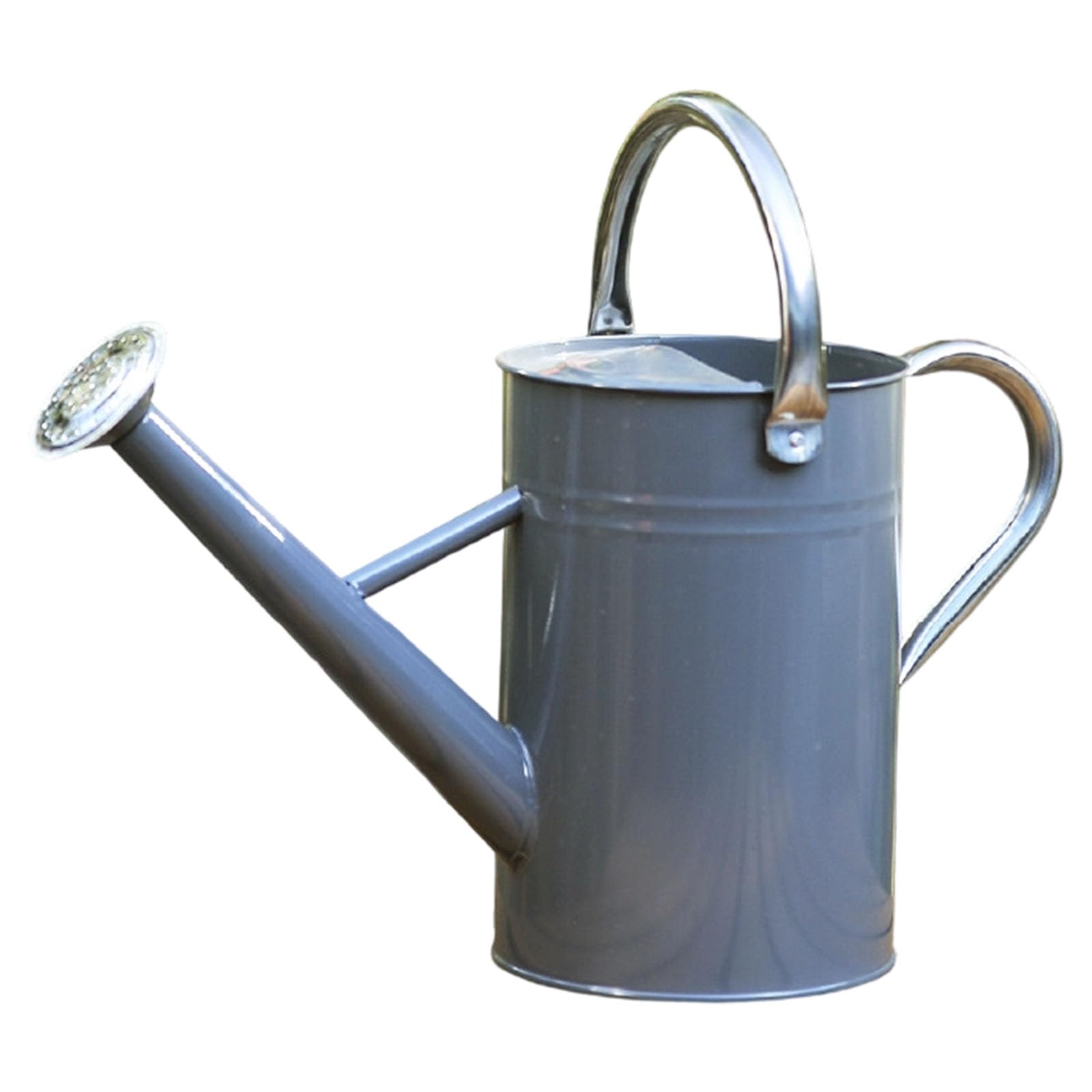 Robuste 5-Liter Gießkanne aus Stahl mit ergonomischem und Verstellbarer Düse für die Pflanzenpflege Garten Retro Stil