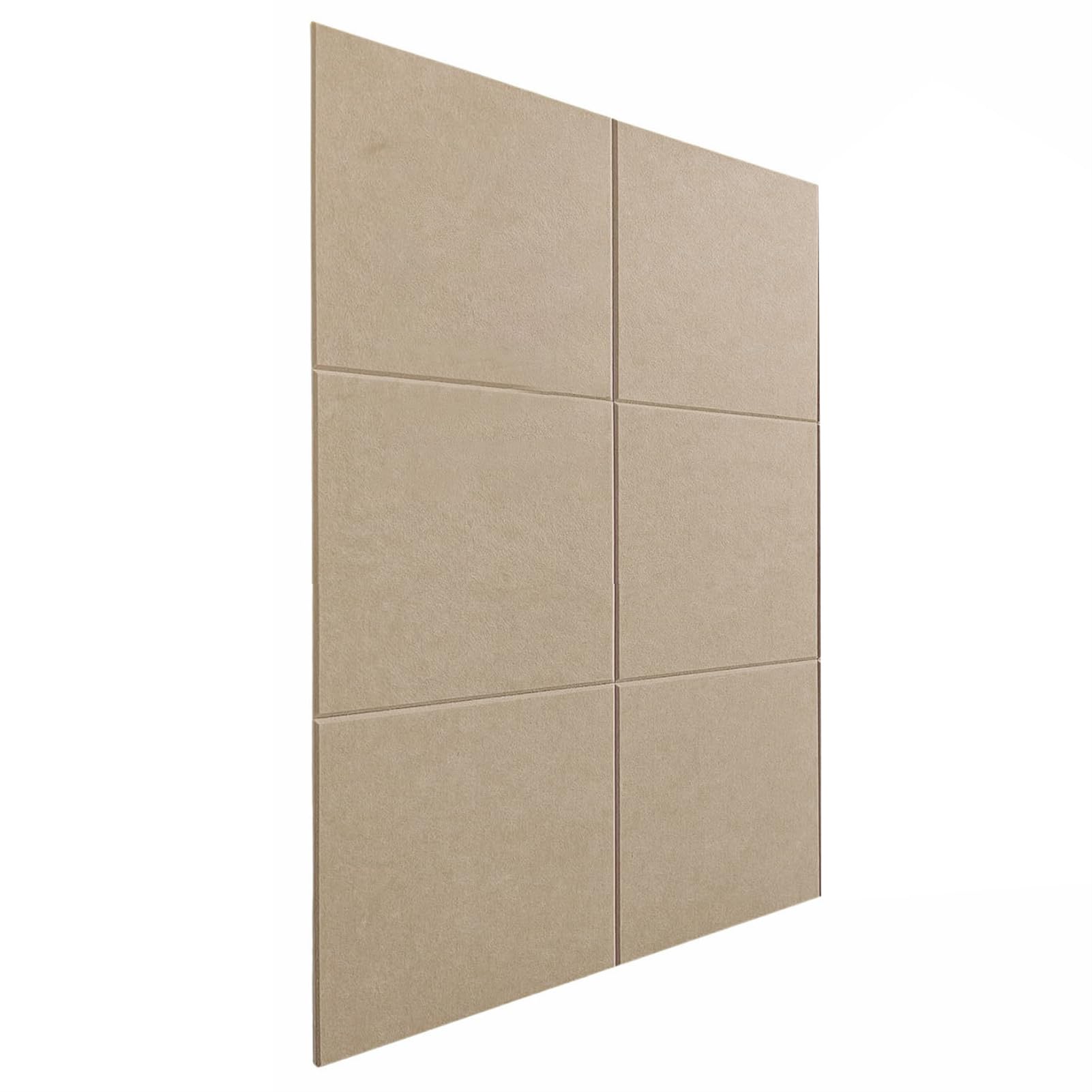 BESTORI Large Cork Board for Wall 36“ x 24", 6 Pack Bulletin Board Alternative Felt Wall Tiles with Removable Adhesive Tabs for Home Office Decor Camel