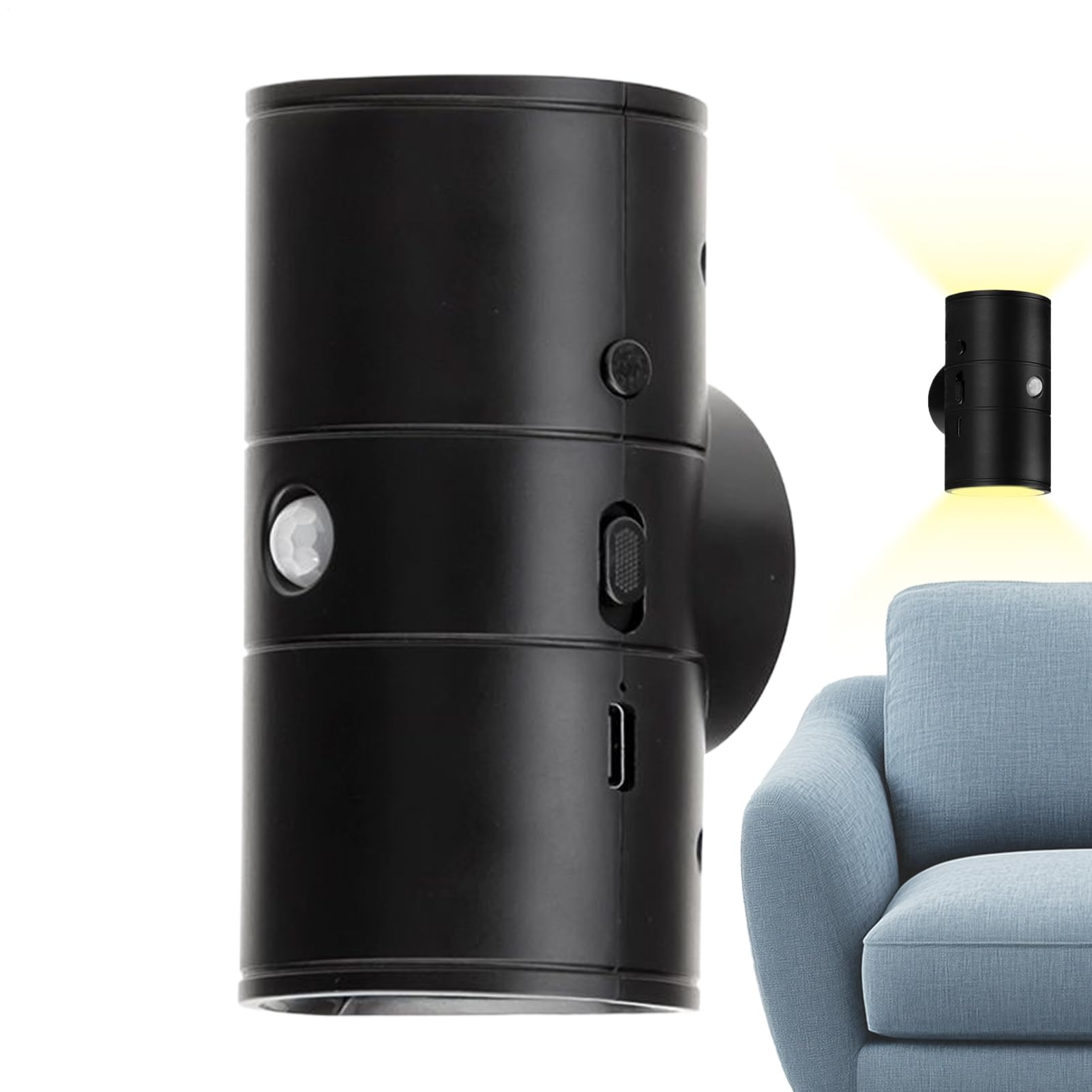 Luz nocturna magnética para iluminar armarios oscuros sin cables 8