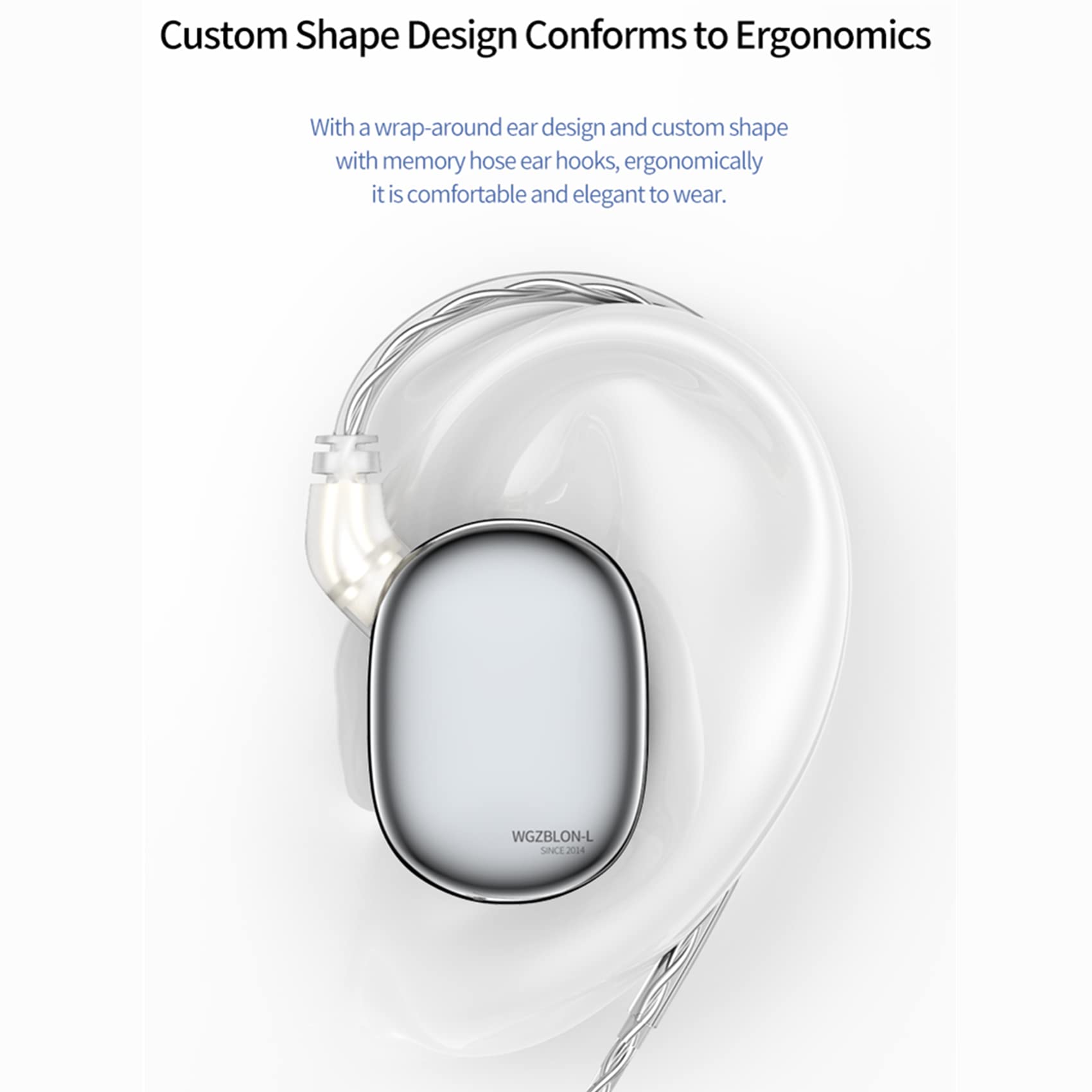 Yinyoo BLON BL-MAX in Ear Monitor, Dual Dynamic Drivers Headphones, Bass IEM Wired In-Ear Auricolari con guscio in lega di zinco Design elegante, cavo staccabile da 0,78 mm a 2 pin (blu, nessun mic)