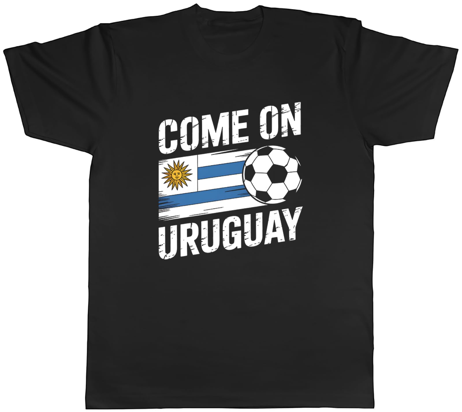 Shopagift Come on Uruguay Supporter Football Fan Mens Black T-Shirt Tee