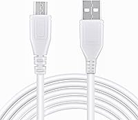 Vista 1 de CJP-Geek Cable de carga micro USB blanco de 3.3 pies de repuesto para Edifier M21 M23 Bluetooth compacto portátil reproductor MP3 sonido envolvente