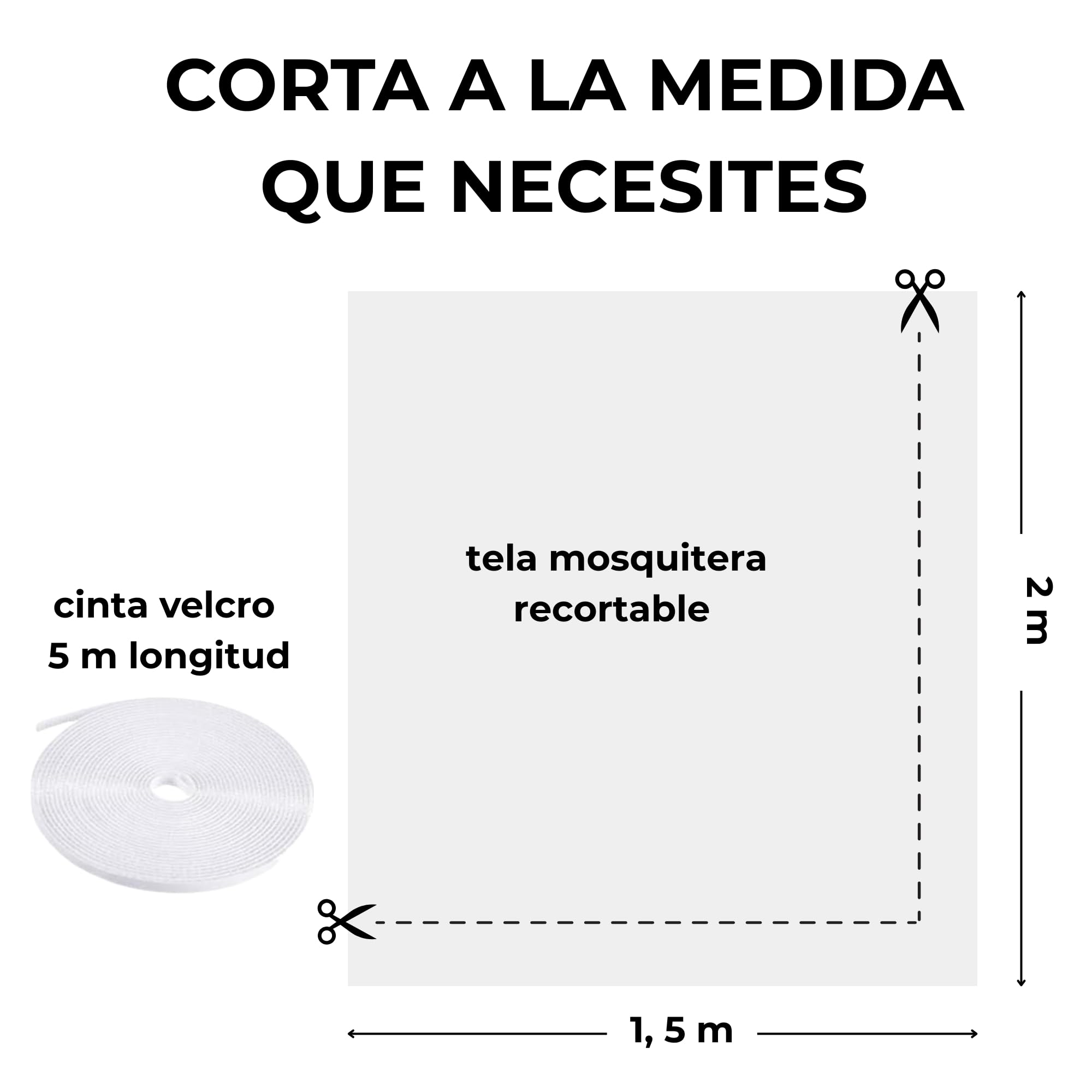 Mosquiteras para Ventanas, Velcro Autoadhesivo, Mosquitera Ventana, Ajustable, Instalación Fácil sin Taladro ni Herramientas, Red Mosquitera para Janelas, Rede Mosquiteira, Mosquito Net, 200x150, 1ud. — view 7