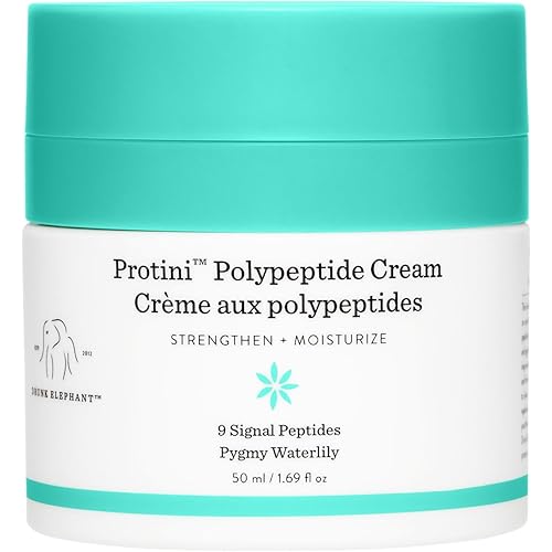 Drunk Elephant Protini Polypeptide Cream - 50 ml/1.69 fl oz - Firming Moisturizer - Clean Clinical Skincare - Cruelty-Free - Dermatologist-Tested - Includes B-Goldi Deluxe Sample (3 ml/ .10 fl oz)
