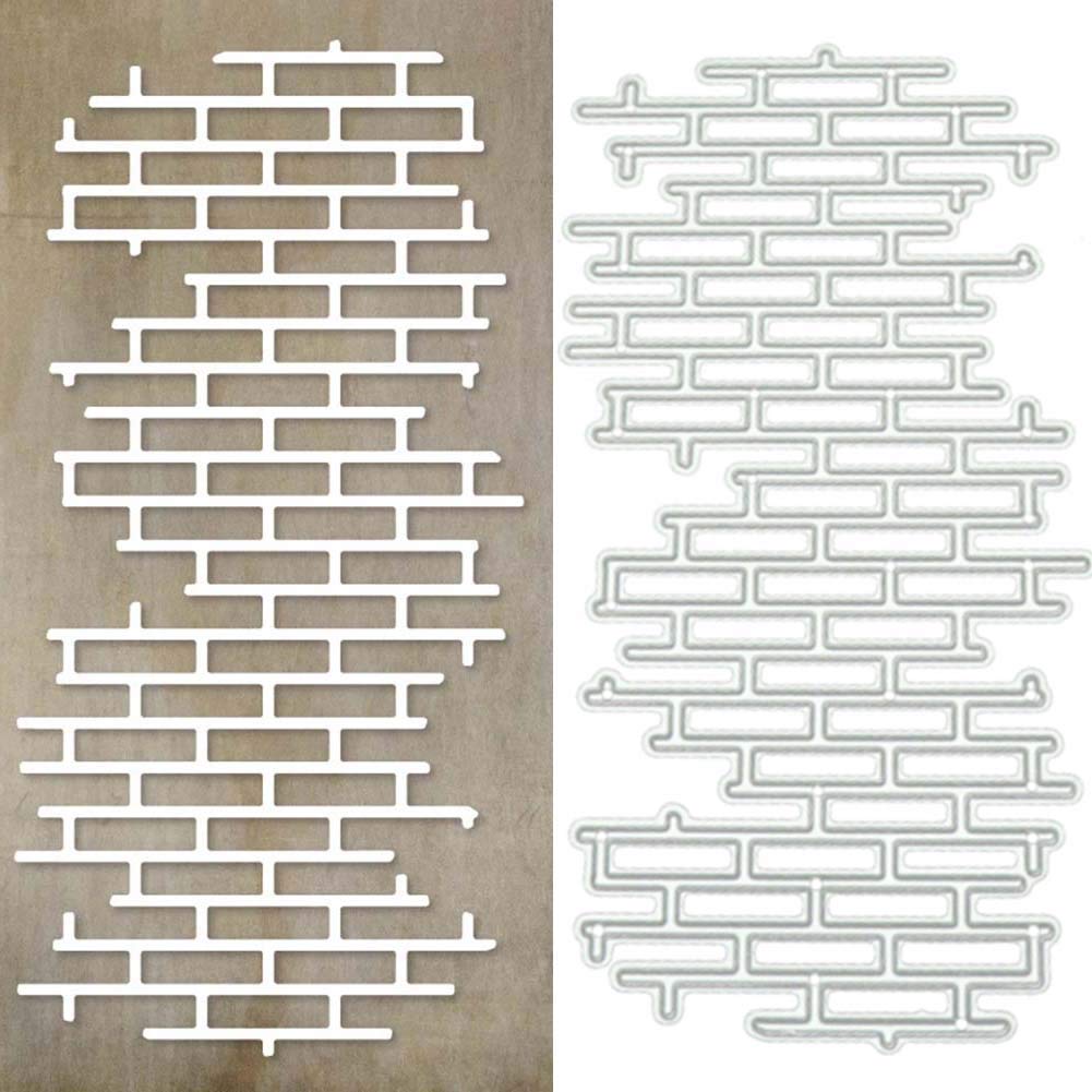 GeminimallCutting Dies for Card Making, Square Flower Frame Cutting Dies Metal Embossing Stencil Template for DIY Scrapbook Album Paper Card Craft Decoration Gift