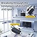 SPENFiLY Wireless Infrared Remote Control Extender, Infrared Repeater Kit, Infrared Remote Control Wireless Connection Home Appliances Compatible with Multiple Infrared Devices (Control of 1 Device)