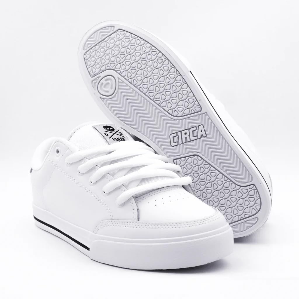 C1RCA Lopez 50 AL50 Zapatillas Deportivas Skateboard Unisex Cuero Blanco Negro Producto Original Garantizado
