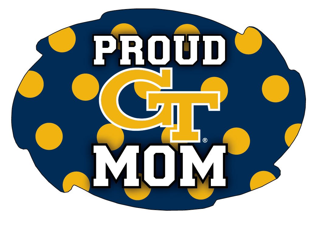 Georgia Institute of Technology Yellow Jackets Proud Mom Magnet Single Officially Licensed Collegiate Product