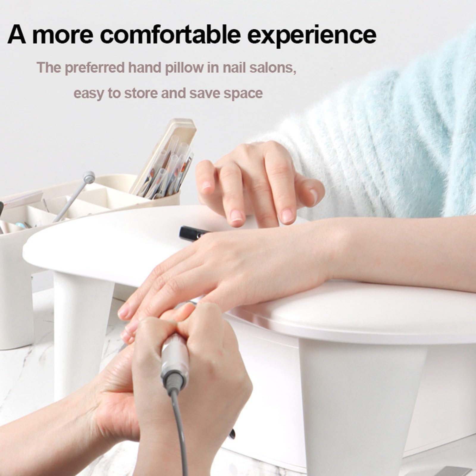 Poggia Poggiamano Per Manicure,Poggiamano Per Unghie Per Entrambe Le Mani-Design Ergonomico/Materiale PU/Nucleo Del Cuscino Ad Alta Densità,Cuscino Per Unghie,Per Unghie Artistiche Fai-Da-Te