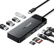 Lemorele Hub USB C – Adattatore multiporta 9 in 1 con HDMI 4K, 3 USB 3.0, PD 100W, SD, TF, docking station per MacBook, iPad, Windows