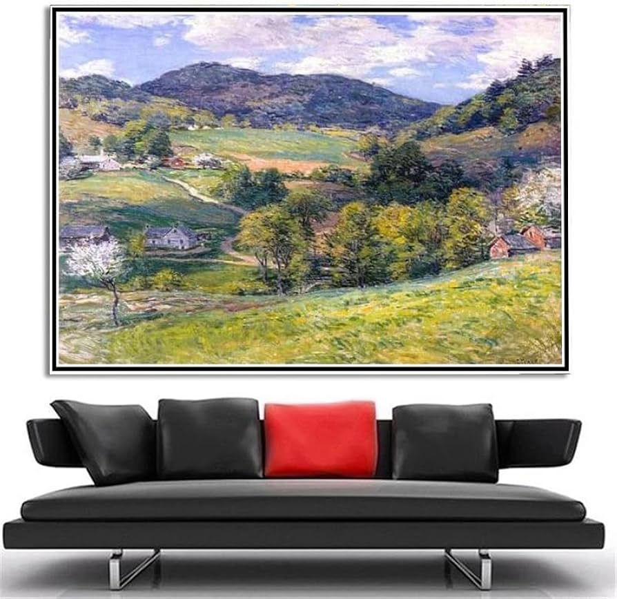 絵画 Spring in the valley Amazon.com: Paint by Numbers Kits for