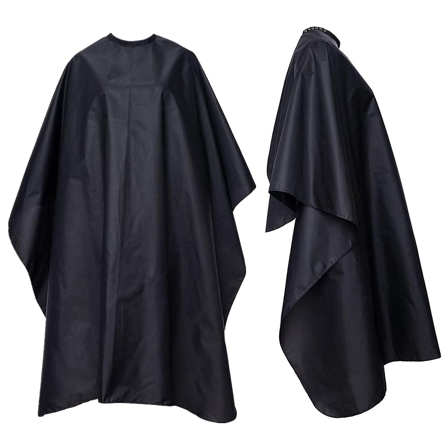 Tifurko Unisex Hair Cutting Apron, Hairdressing Gown Cap, Hair Cutting Barber Cloth, Salon Accessories, Hair Styling Sheet, Hair Cutting Cap, Barber Hair Cut Cap, (Black) (Pack of 1)