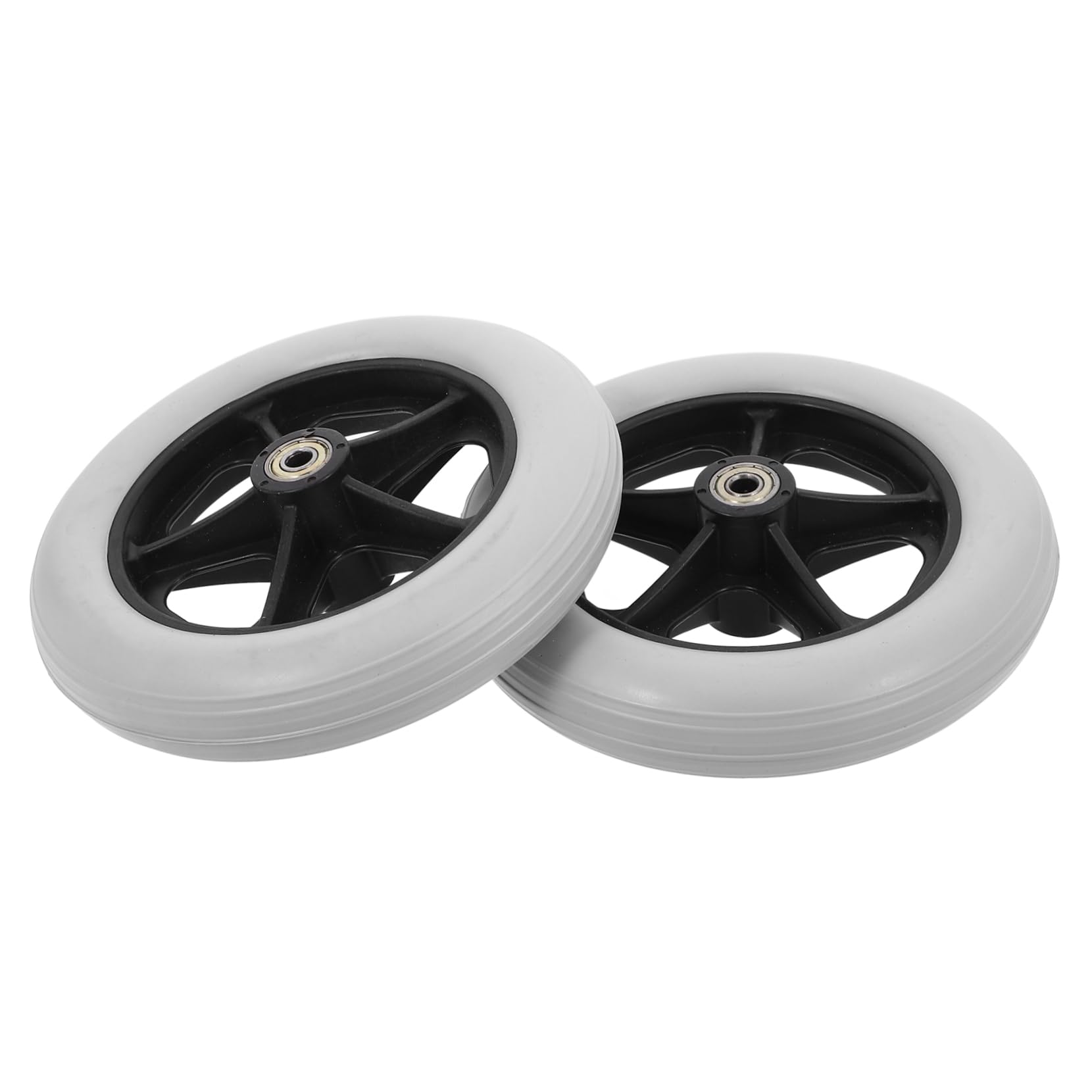 Rueda de Repuesto para Silla de Transporte, 2 Piezas Pvc