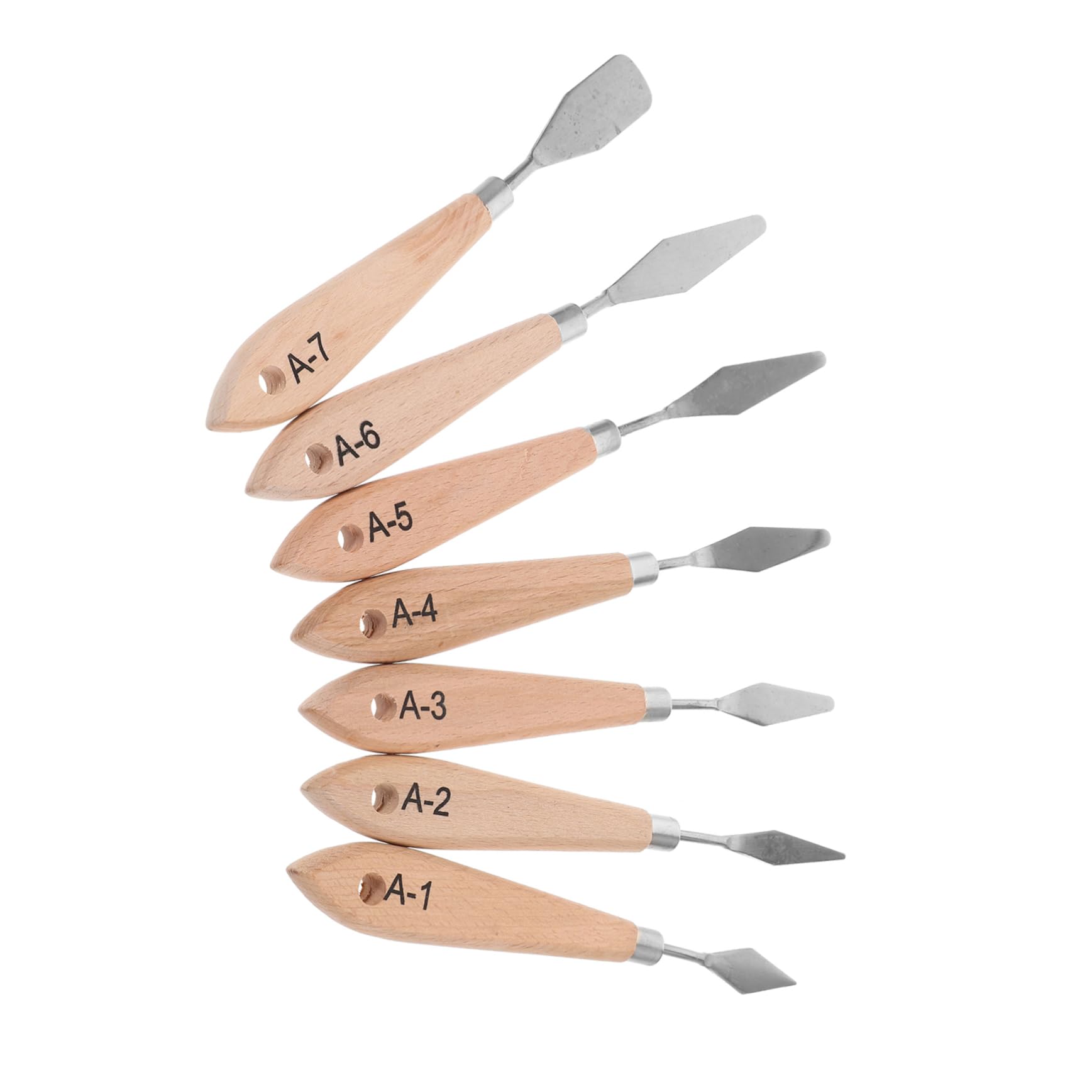 Uonlytech 4 ensembles Ensemble De Couteaux Pour Peinture À L'Huile Couteau À Peinture Grattoirs À Peinture Spatule De Couleur Couteau À Palette Grattoir À Peinture 7 pièces * 4