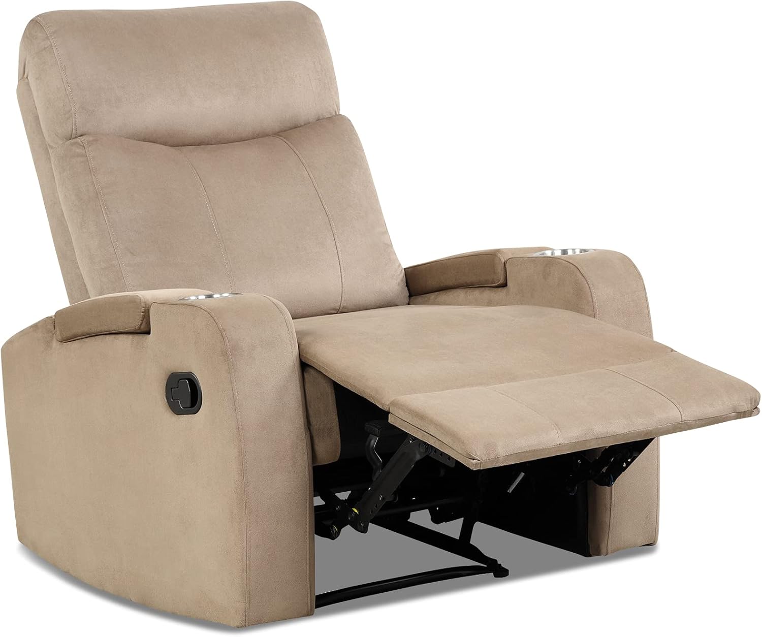 Giantex Manual Fabric Recliner Chair, Backrest Adjustable