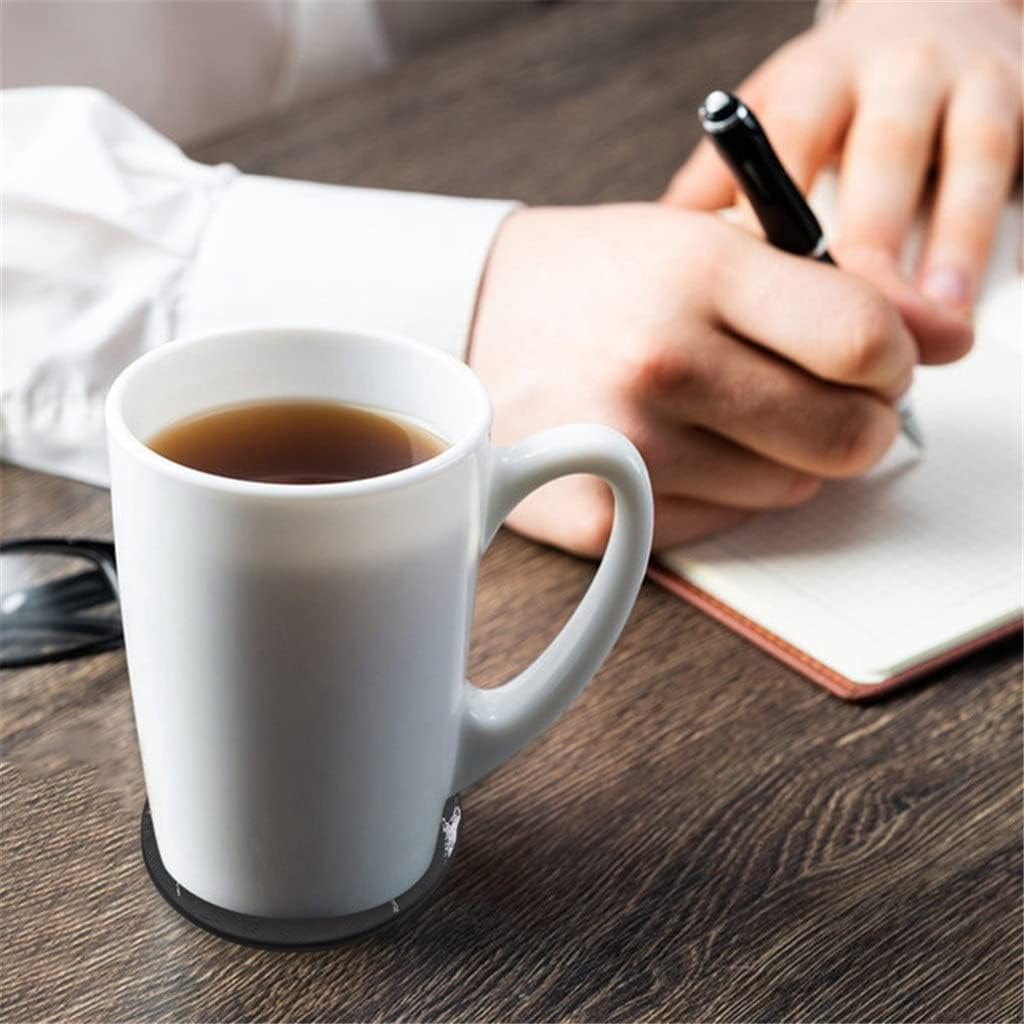 Coasters For Drinks 12-Piece With Holder,Marble Black Round Cup Mat Pad Set Of Home And Kitchen Use