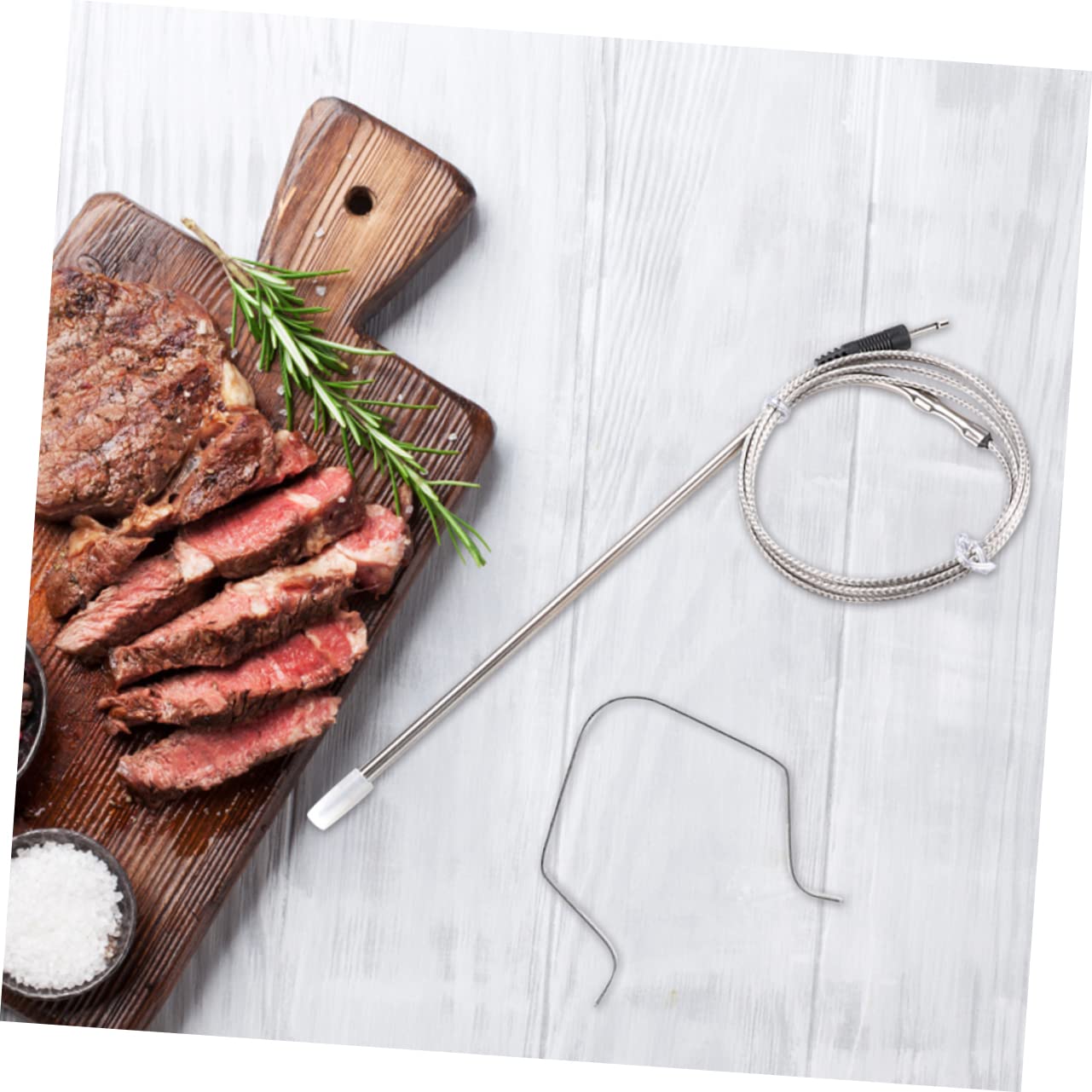 Toddmomy 5 Sätze Küchen Grill Temperaturfühler mit Halterung für Bbq und Grill Temperatursonde und Dreifacher Clip für Präzise Messungen und Einfache Handhabung