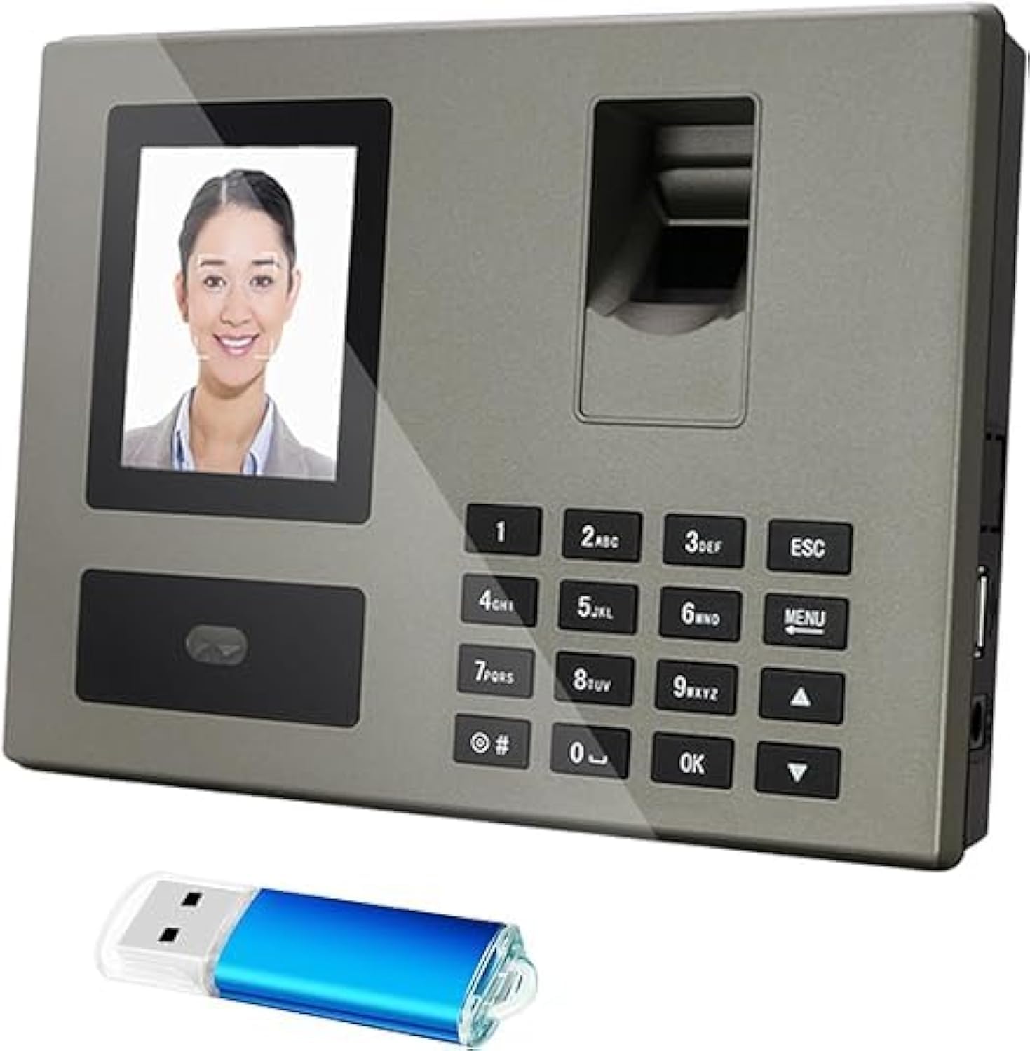 Sponsored Ad – Intelligent Face Biometric Fingerprint Password Employee Attendance Machine Checking-in 2.8 inch TFT Screen Dual-Camera Fast to Identify Support Data output 8 System Languages, Large Storage Capacity