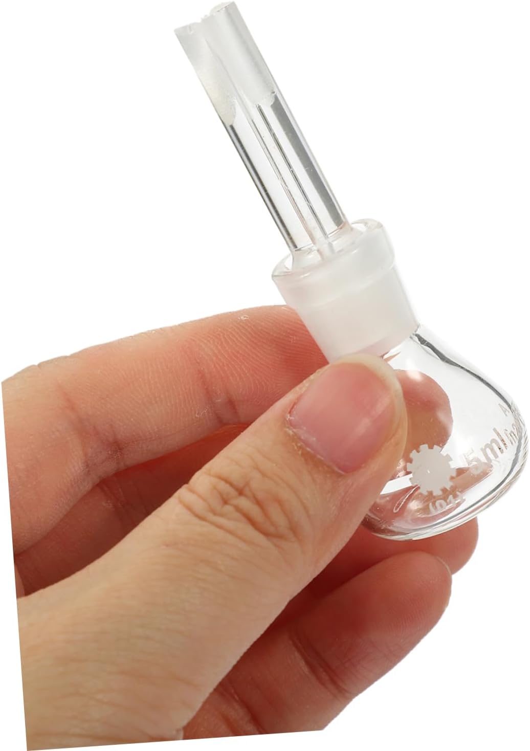 BESTYASH Glass Density Bottle Laboratory Pycnometer with Perforated Stopper for Precise Liquid Volume and Density Measurement High Temperature Resistant Chemical Stable
