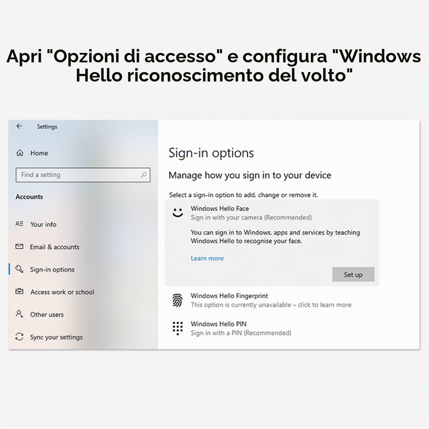 TOALLIN Webcam 1080P per Windows Hello, Fotocamera per riconoscimento facciale, Web cam compatibile con Windows Hello con microfono, Fotocamera per computer, Webcam grandangolare per videochiamate