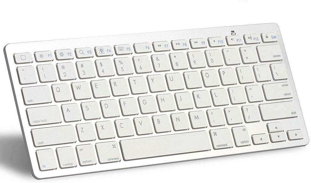 Bluetooth Keyboard for Apple- Ultra-Slim Keyboard for ipad Air, iPad Pro, iPad Mini 4/3/2/1,iPad 4/3/ 2,iPhone 6/6S, iPhone 6 Plus and Other Bluetooth Enabled Devices