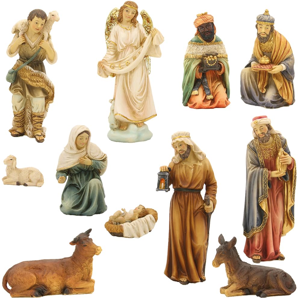 FADEDA 12x Krippenfiguren orientalisch/Höhe:24...