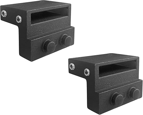 Miniatura 6 de Tope de puerta corrediza de granero, accesorios de hardware de riel plano (apto para pista: ancho: 1-7/16 in-1-5/8 in, Grosor: 1/4 in)