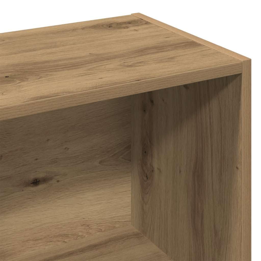 Regał na książki rzemieślniczy, 98 x 29 x 97,5 cm | 9 przegródek, płyta wiórowa, łatwe czyszczenie, mocowanie ścienne w zestawie