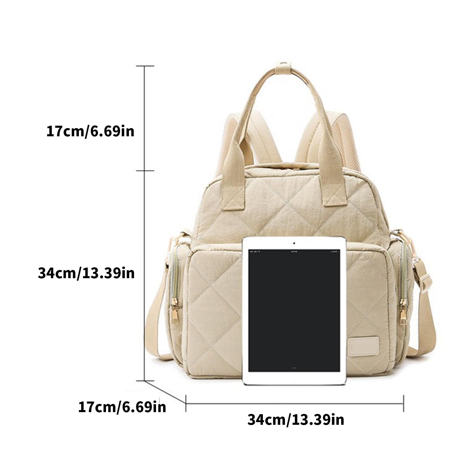 Sac à langer résistant à l'usure, grande capacité, sac de maternité, résistant aux éclaboussures, plusieurs compartiments, sac à main, sac à dos, séparation humide et sèche
