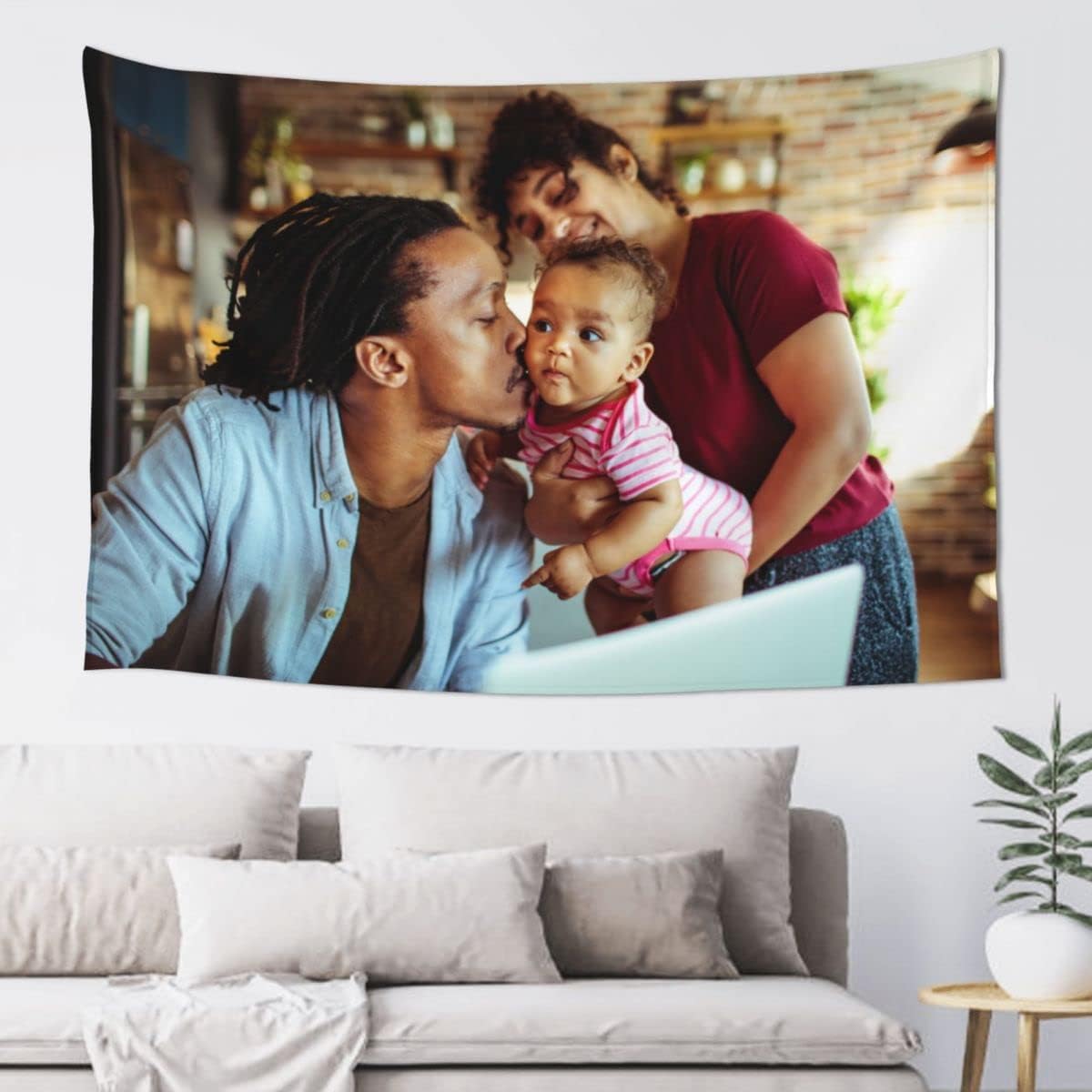 JINJUREN Custom Tapestry Upload Images Banners and Signs Customize For Bedroom 60 * 40 inch Horizontal - Image 7