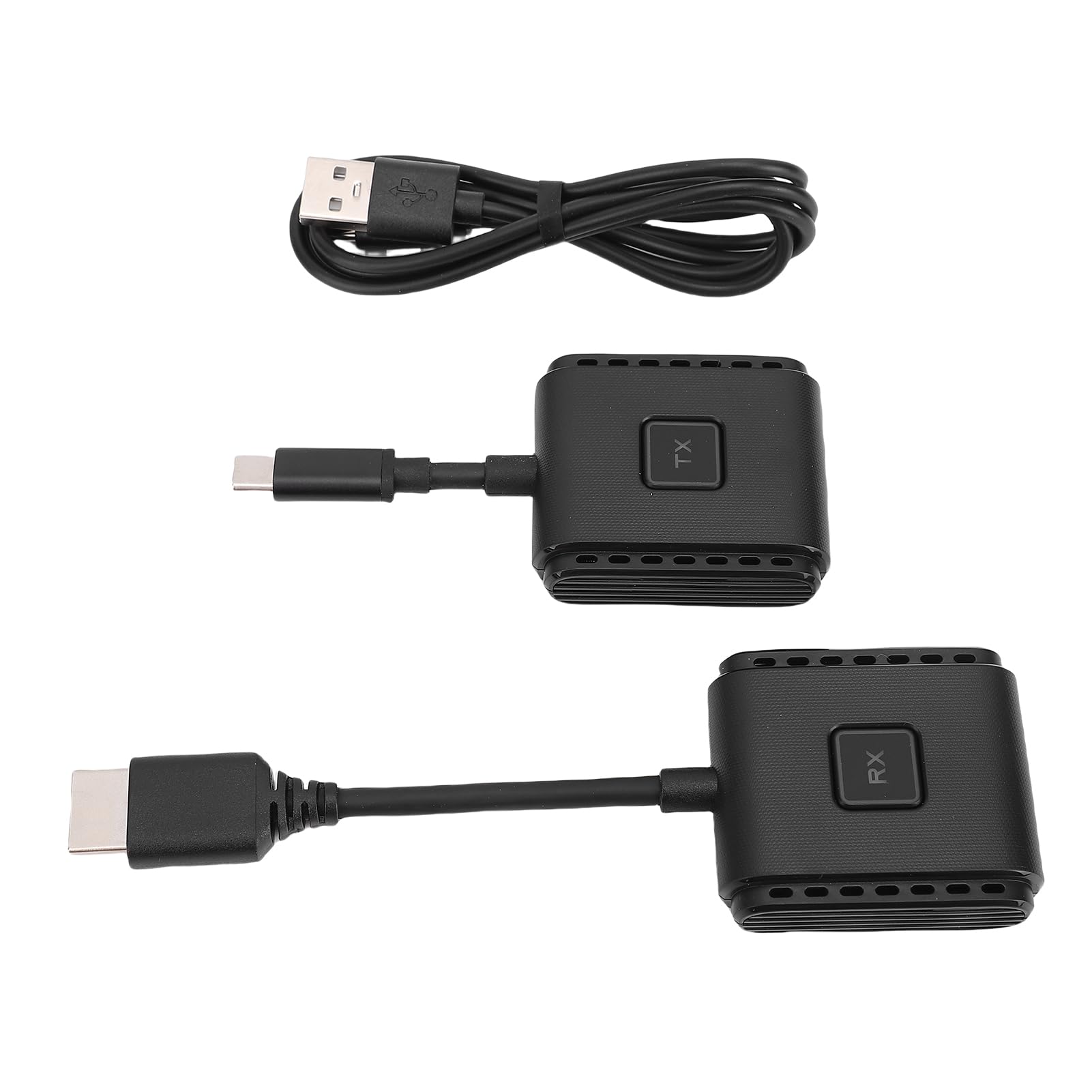 Cuifati Bezprzewodowy Nadajnik i Odbiornik HDMI, Wyjście 1080p, Wtyczka i Odtwarzanie Przenośne Przenośne Strumieniowanie 5G + 2.4G dla Wideo i Audio do Monitorowania z Laptop /