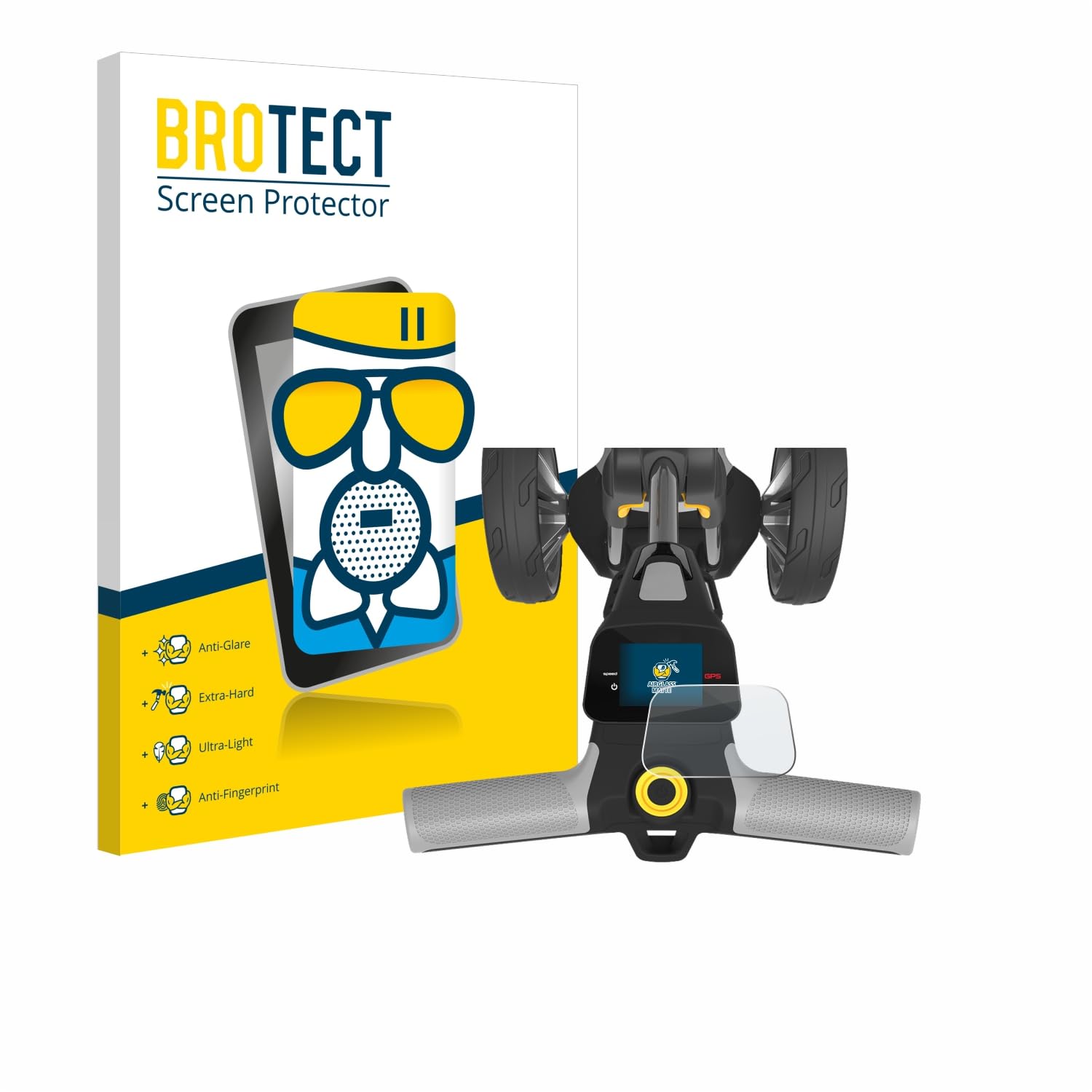 Brotect Pellicola In Vetro Opaca Per PowaKaddy CT12 GPS [Antiriflesso, Durezza 9H, Made In Germany] - 2