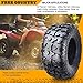 Free Country Set 4 HD 8PR Radial UTV ATV tires 25x8R12 Front & 25x11R12 Rear w/Featured Full Side Lugs/Scuff Guard