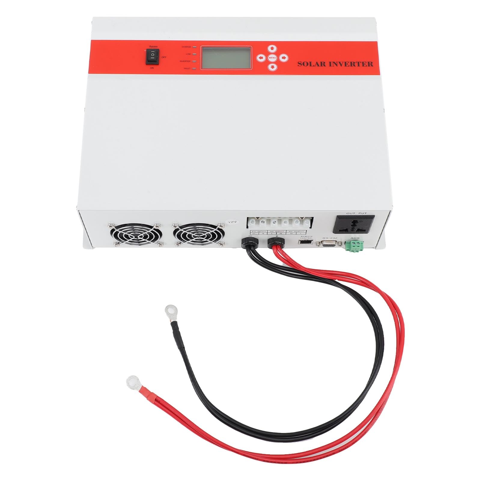 Fdit Stabilizzatore di Tensione Efficiente Inverter a Onda Sinusoidale Pura da 800 W 12 V per Dispositivi di Ricarica Solare Lega di Alluminio 1 unità