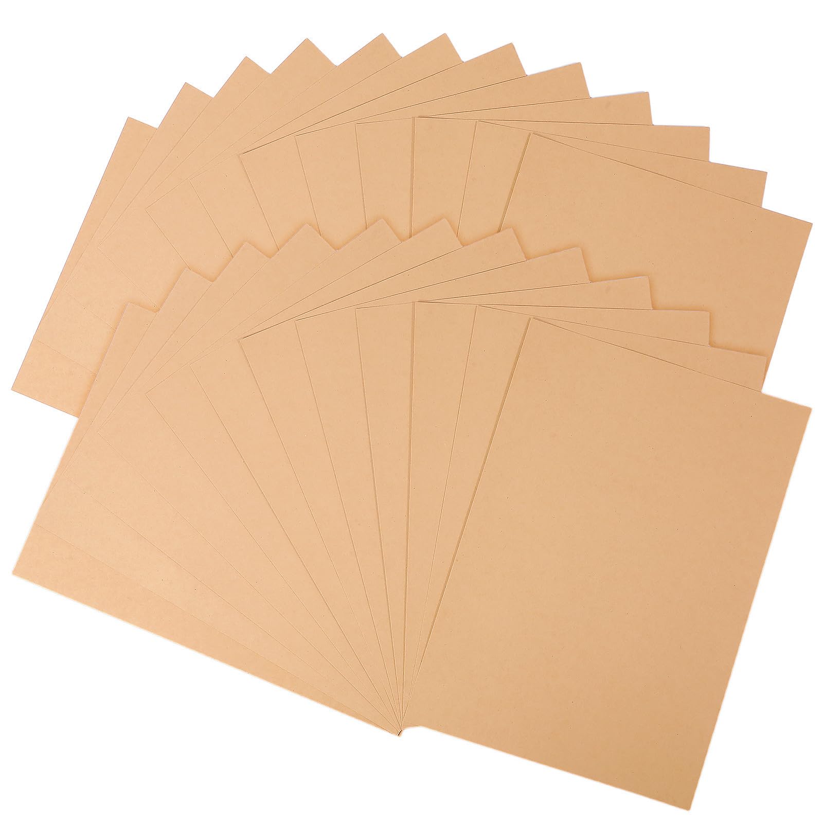 Uonlytech Lot de 100 Feuilles de Papier Cartonné Kraft Marron 150gsm A4, Résistant la Déchirure et Robuste, pour Bricolage et Projets Créatifs