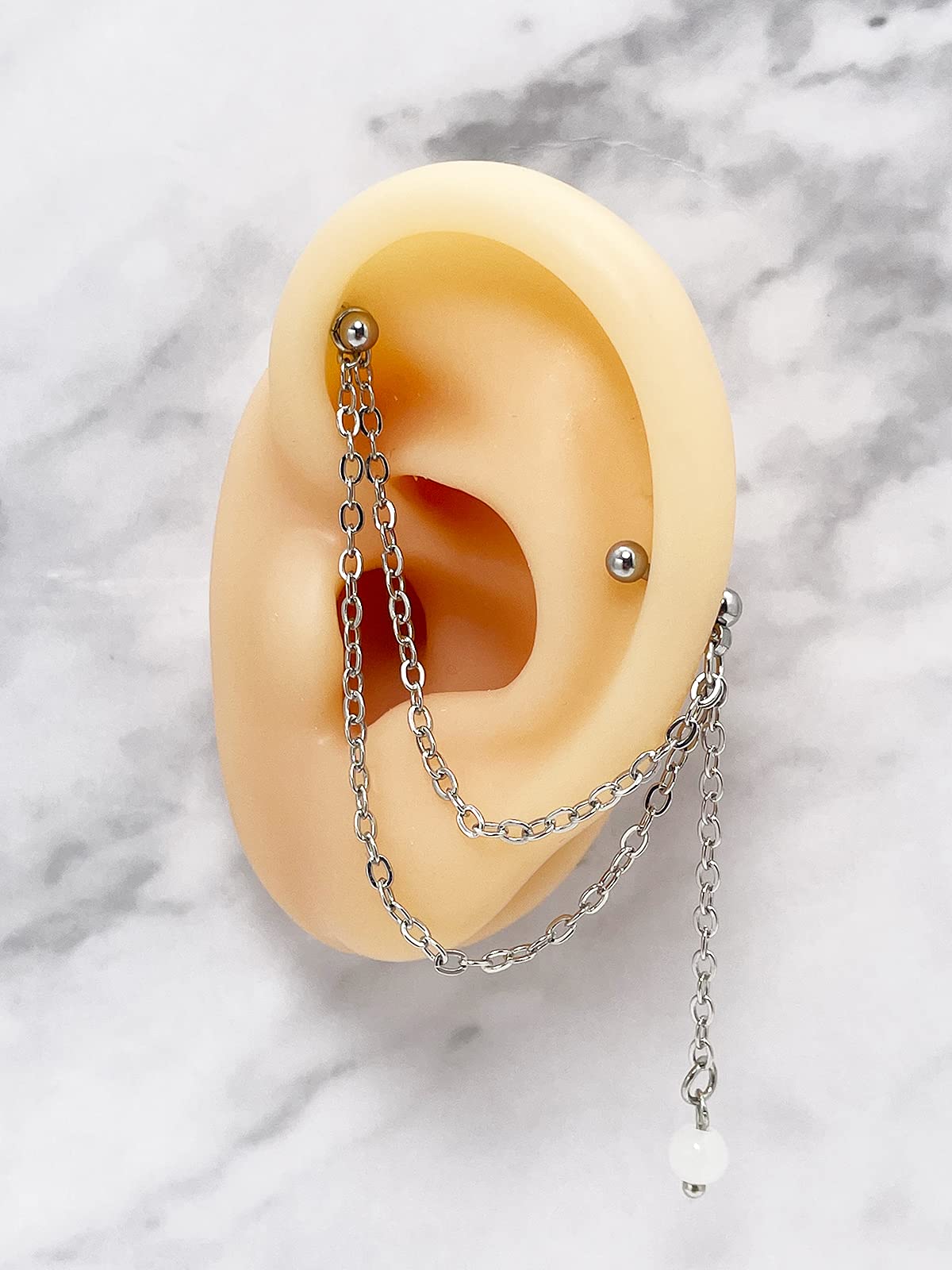 Briana Williams Helix kolczyki do chrząstki ze stali nierdzewnej, tragus, 16 g, biżuteria do uszu, biżuteria dla kobiet i mężczyzn, Stal nierdzewna, stal