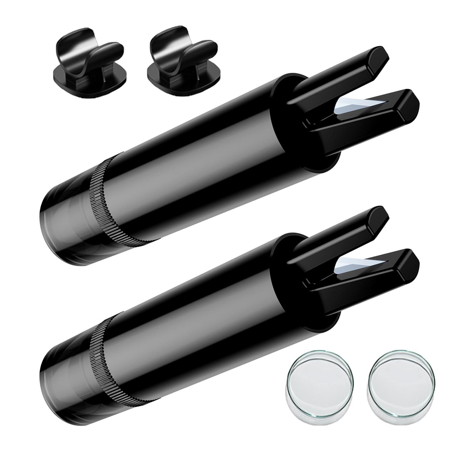BigKing 2 Pezzi Rompivetro Auto e Taglia Cintura, con Coperchio Trasparente, 2 in 1 Martello di Sicurezza Auto e Taglia Cinture di Sicurezza, Compatto e Pratico, Facile da Usare (Nero)