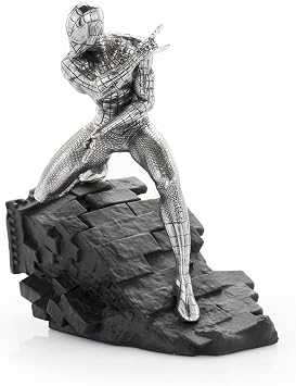 Royal Selangor Hand Finished Marvel Collection Pewter Spider-Man Webslinger Statue Gift