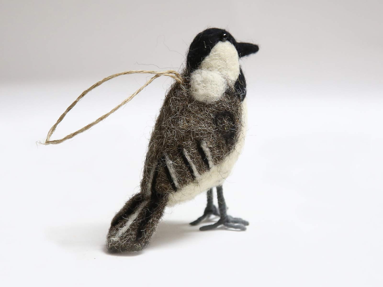 De Kulture Felt Sparrow (Hanging) Home Dcor Objects Decorative white, grey(White)