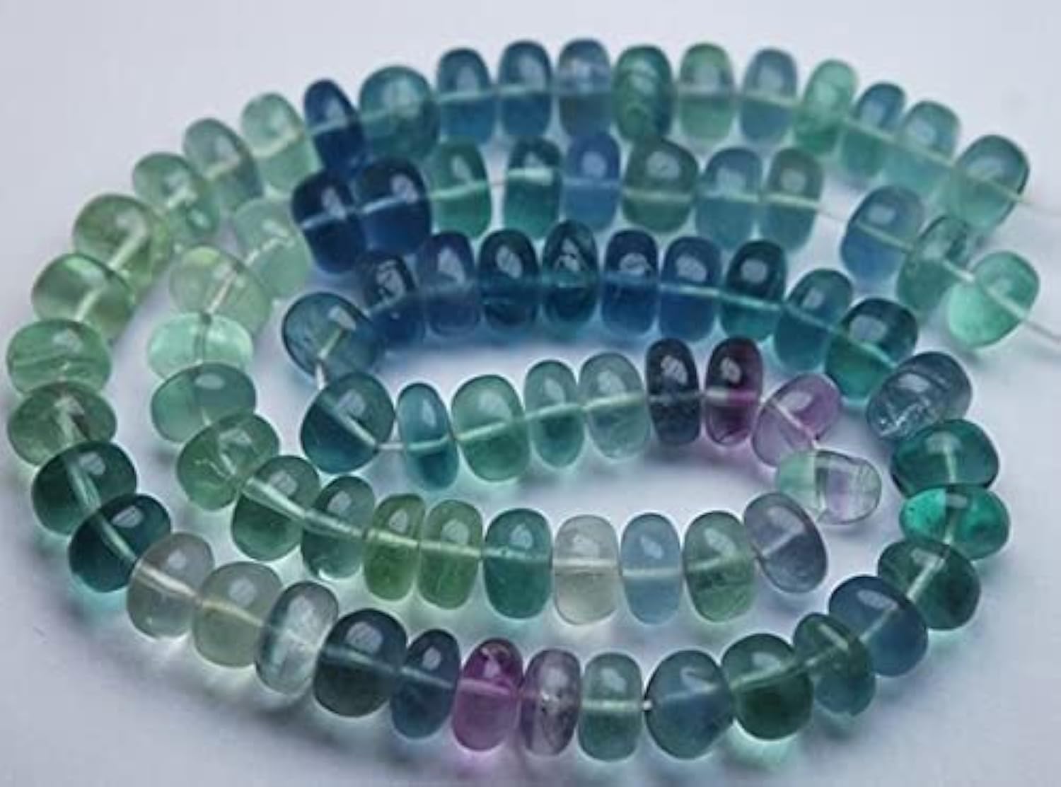 Fluorite naturelle véritable en rondelles de 8-9mm pour réparer et créer des bijoux