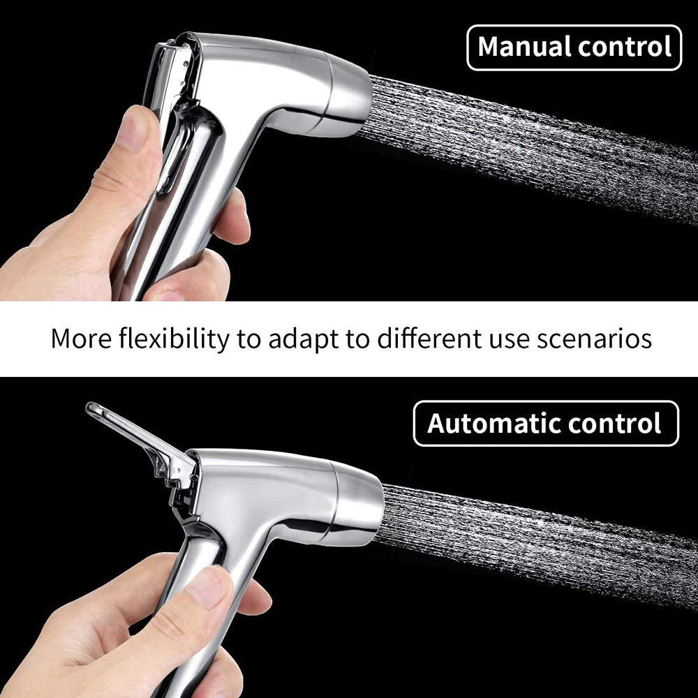 Hand-Bidet-Sprühgerät für Toilette, verstellbare Druckkontrolle, ideal für weibliche Wäsche, Baby-Windeltuch und Haustierdusche, Wand- oder Toilettenhalterung