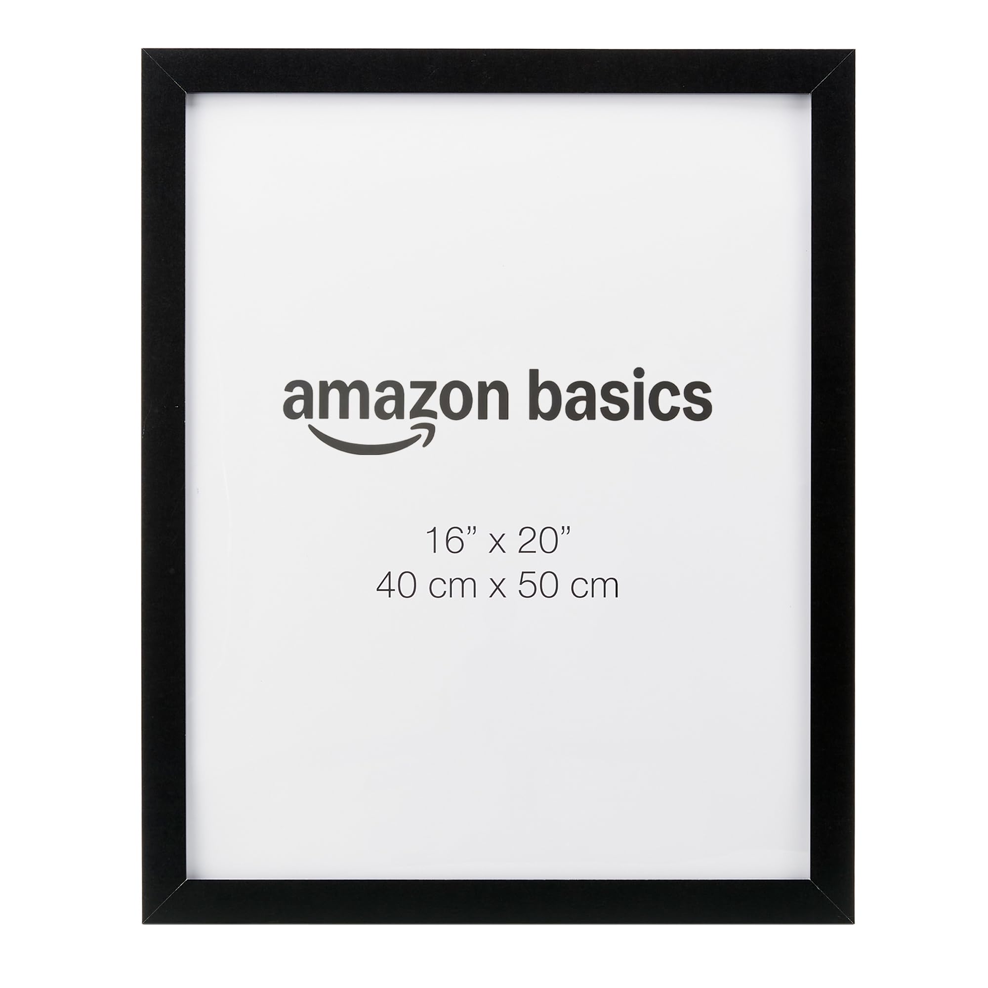 Amazon Basics Rectangular Wooden Poster/Picture Frame, 40 cm x 50 cm, Black โ image 1