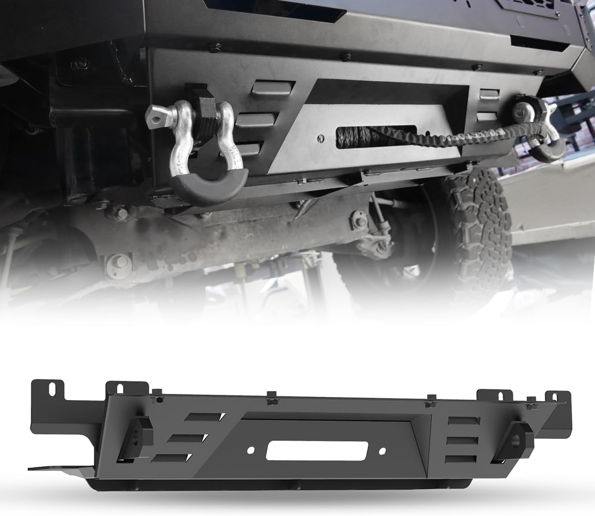 WOLFSTORM Skid Plate & Winch Plate For 20132018 Ram 1500