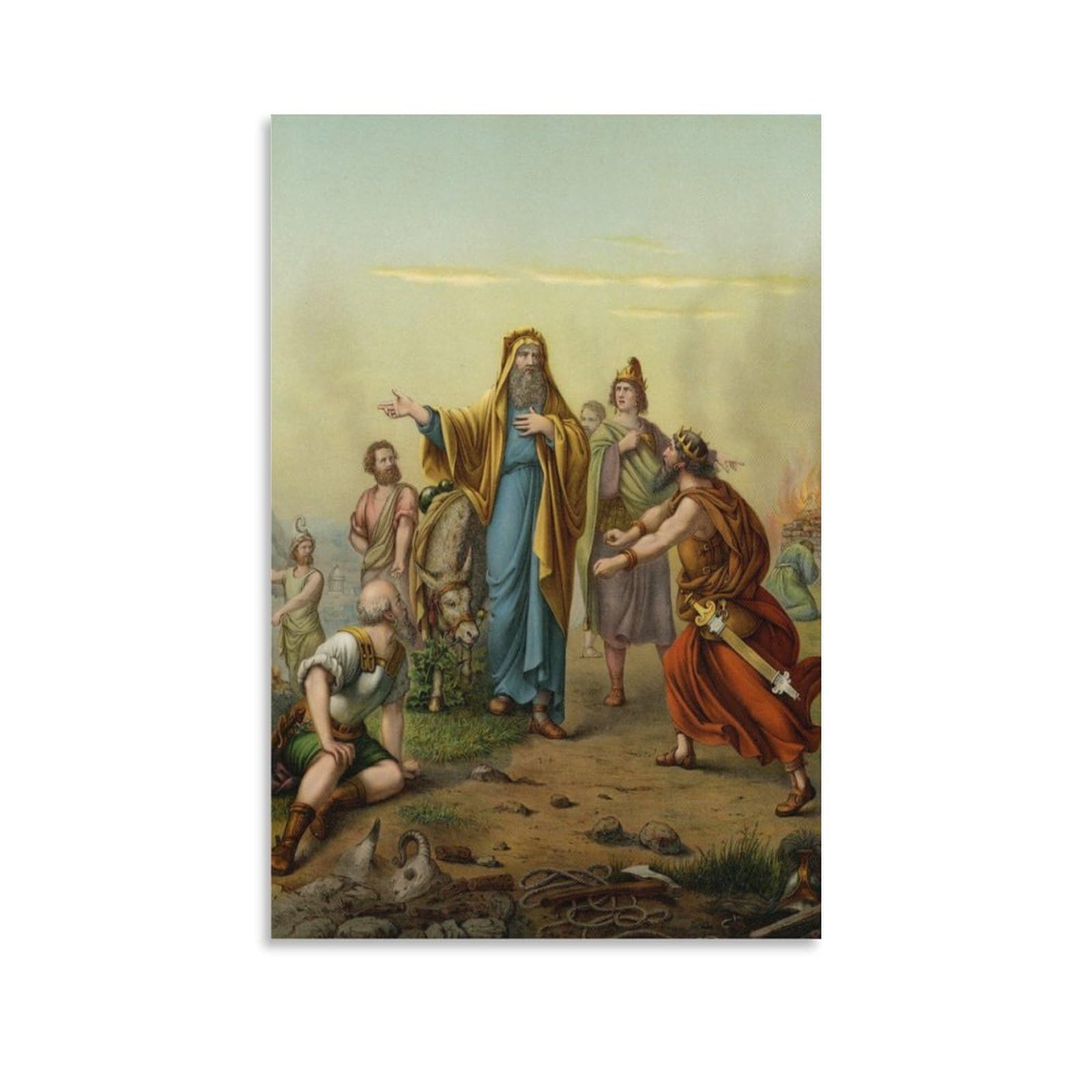 Heinrich Jenny Balak And Balaam (81) Canvas Art Poster Picture Modern Office Family Bedroom Decorative Posters Gift Wall Decor Painting Posters 08x12inch(20x30cm)