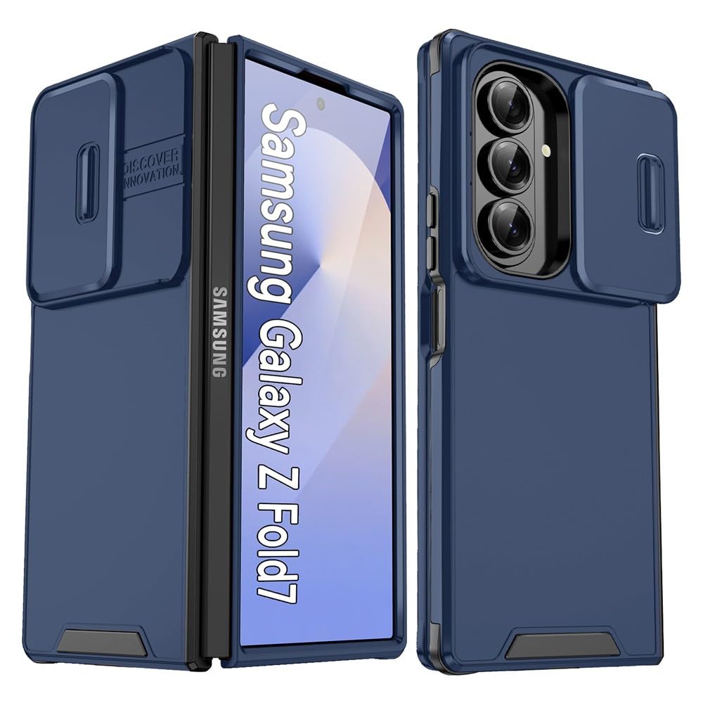 Coque Galaxy Z Fold 6 silicone bleu étui rigide pour le bureau - 8